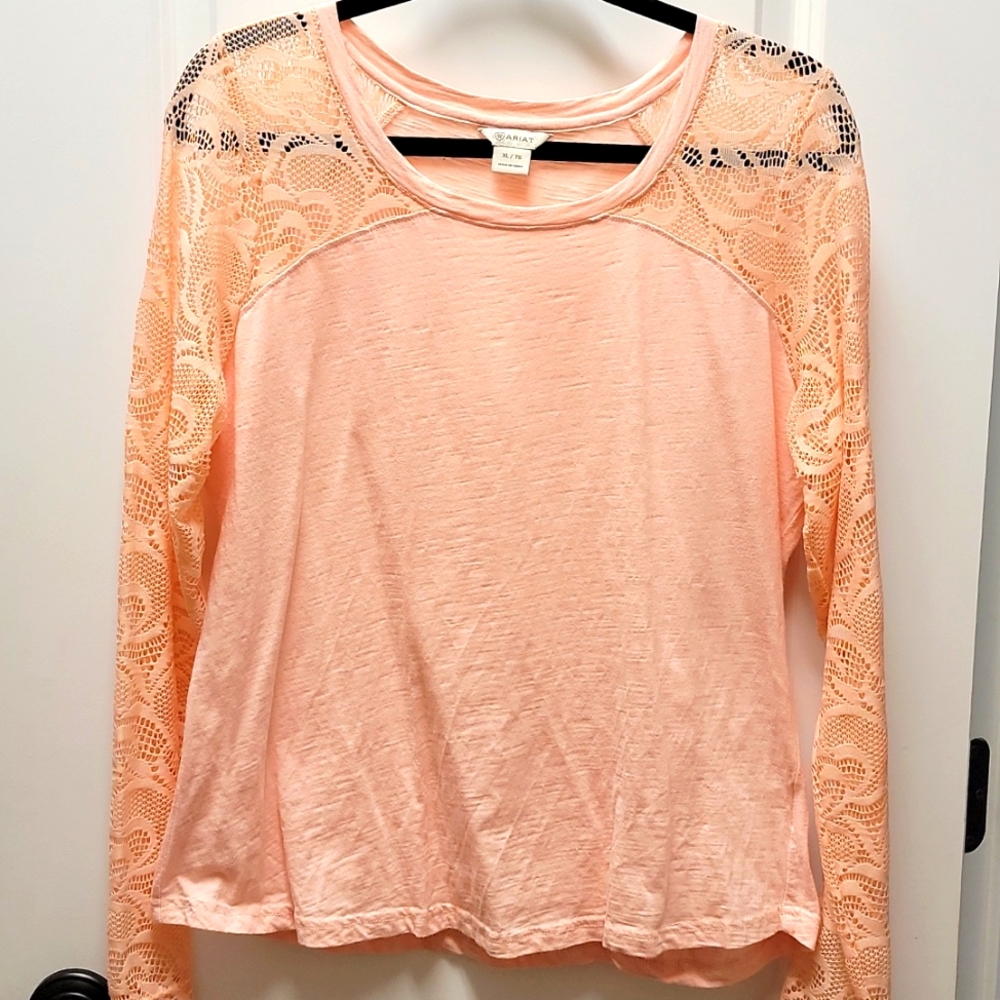 Ariat Lace Sleeve Top